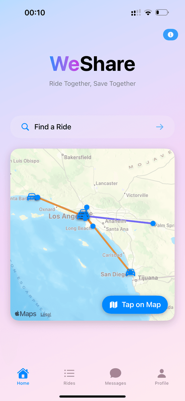 WeShare App Screenshot